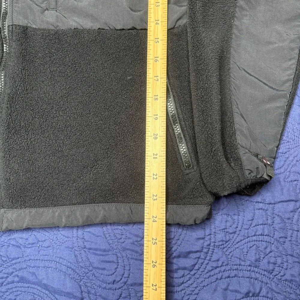 The North Face Denali Polartec Fleece Jacket Black Full Zip Mens Large
